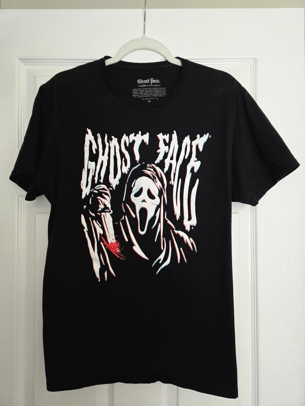 EUC Scream Ghost Face Wavy, Melting Boyfriend Fit T-Shirt